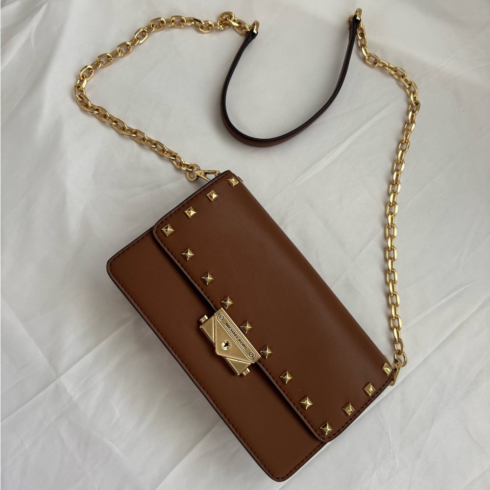Michael Kors chain link clutch purse